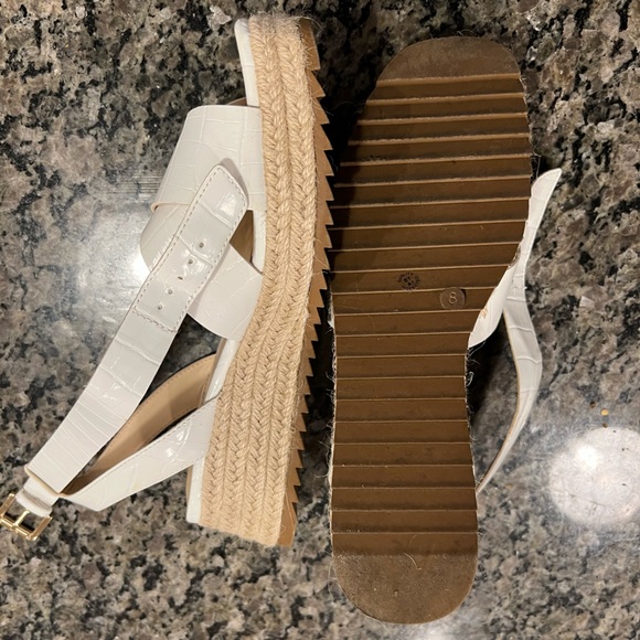 White Wedge Sandals - Picture 3 of 5